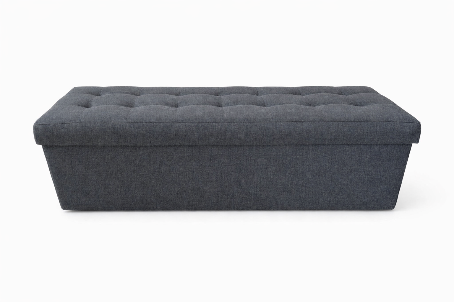Pufa siedzisko pojemnik pikowana przedpokój 110x40x40 czarna SIT BC