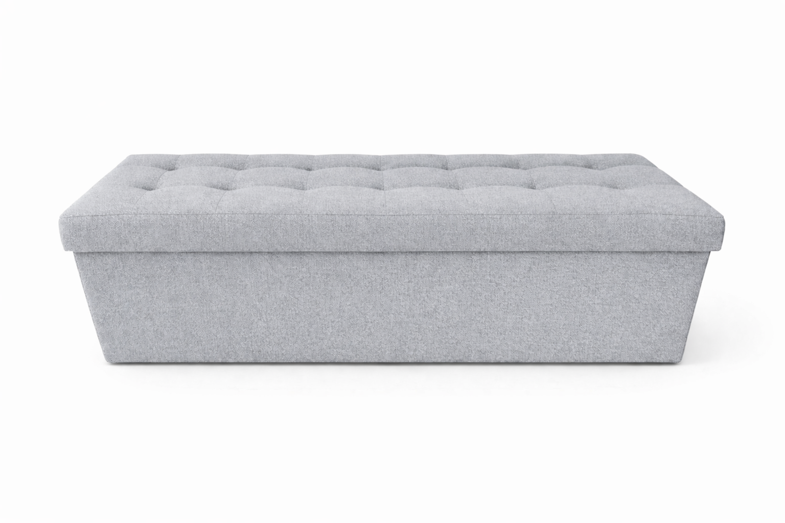 Pufa siedzisko z pojemnikiem pikowana przedpokój 110x40x40 szara SIT BS