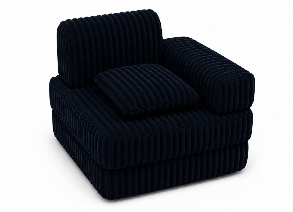 Modułowa sofa fotel pokój dziecięcy 120x60 BELLA granatowy