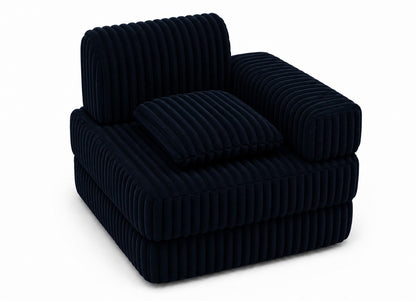Modułowa sofa fotel pokój dziecięcy 120x60 BELLA granatowy