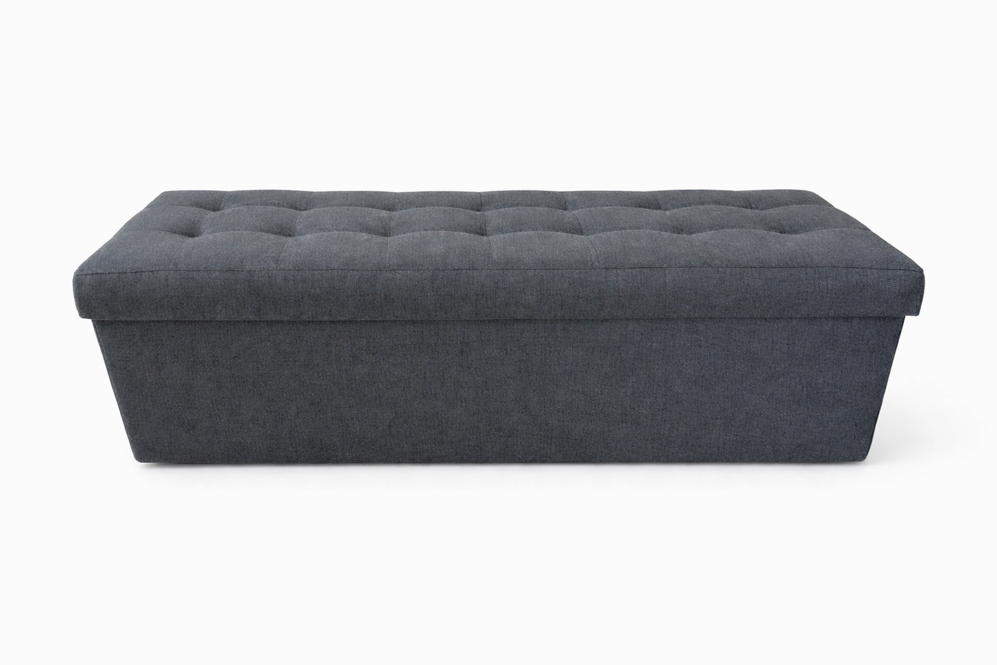 Pufa siedzisko z pojemnikiem pikowana salon przedpokój 110x40x40 czarna SIT