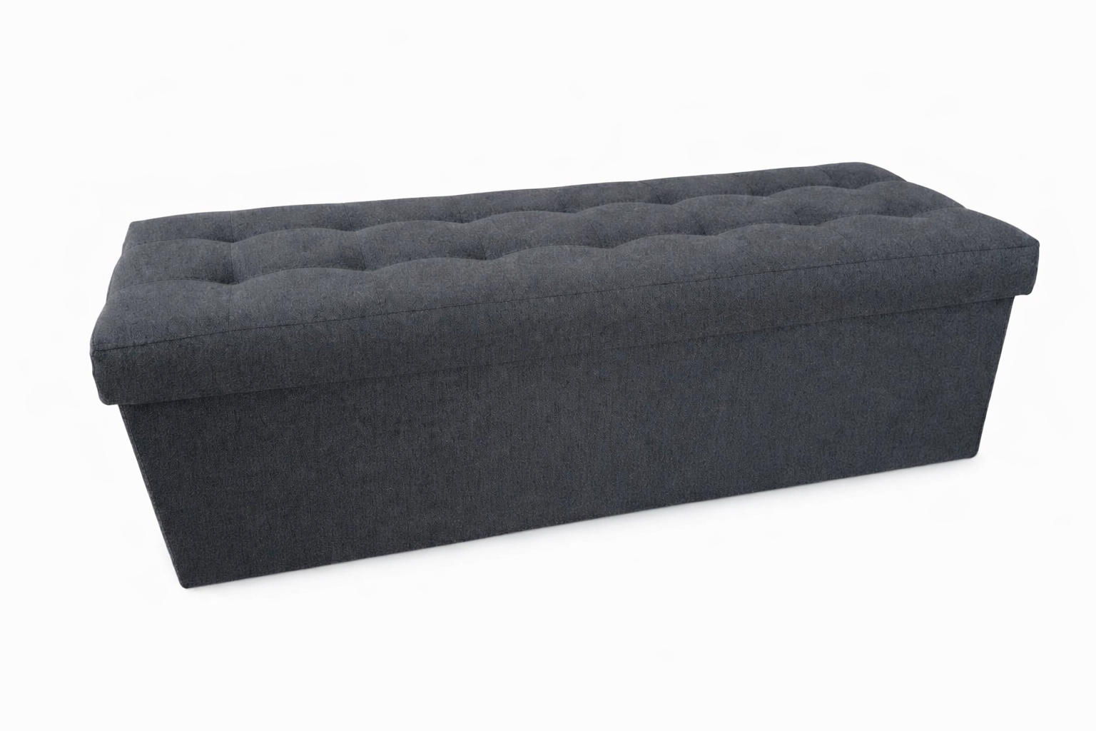 Pufa siedzisko pojemnik pikowana przedpokój 110x40x40 czarna SIT BC