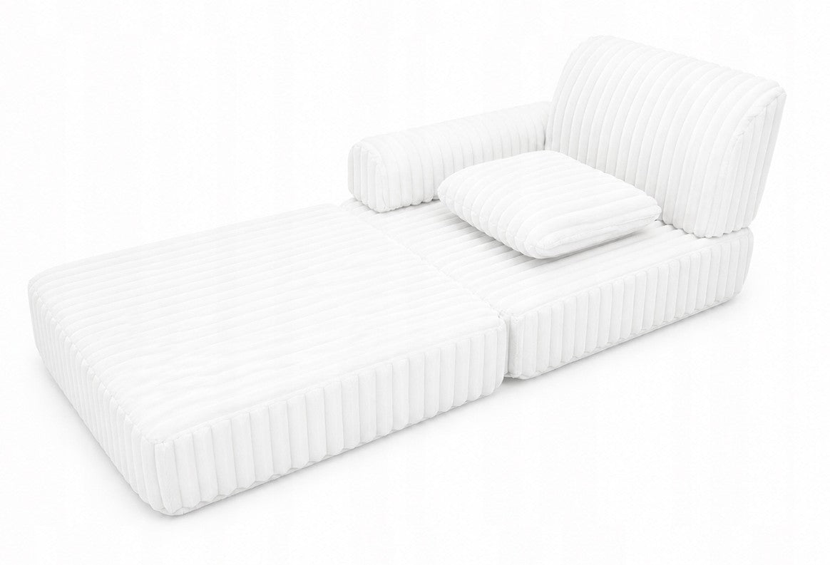 Modułowa sofa fotel pokój dziecięcy 120x60 BELLA biały