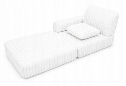 Modułowa sofa fotel pokój dziecięcy 120x60 BELLA biały
