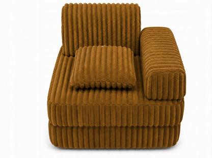 Modułowa sofa fotel pokój dziecięcy 120x60 BELLA musztardowy