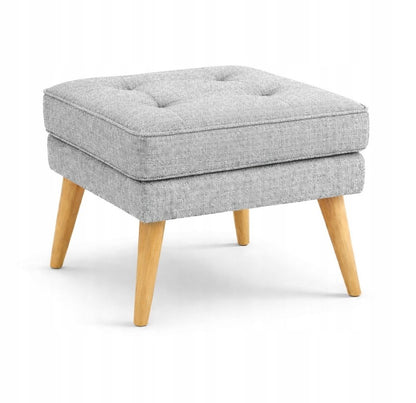Pufa podnóżek skandynawski do fotela 45x45x43 szara M24P1