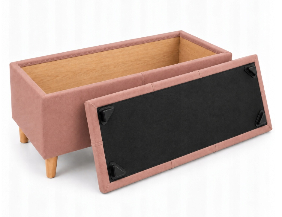 PUFA REY 75x35 | OTWIERANA | Z POJEMNIKIEM | PRZEDPOKÓJ | SALON |RÓŻOWY P39