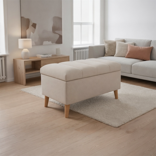 Pufa ze schowkiem, pojemnik, otwierana, schowek, 60 cm