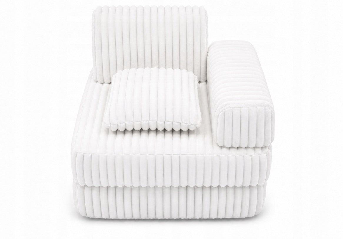Modułowa sofa fotel pokój dziecięcy 120x60 BELLA biały