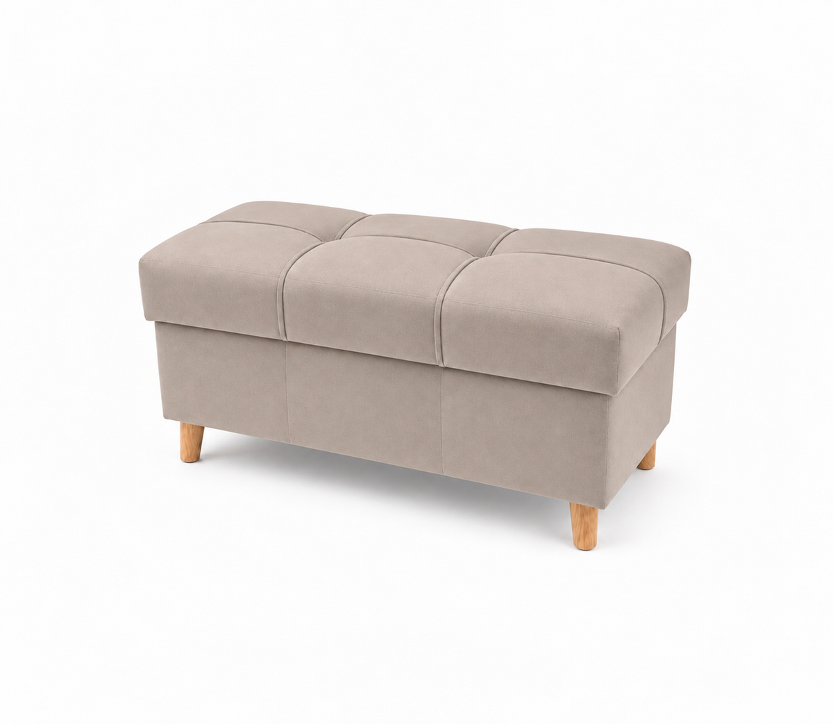 PUFA REY 75x35 | OTWIERANA | Z POJEMNIKIEM | PRZEDPOKÓJ | SALON | BEŻOWY B1