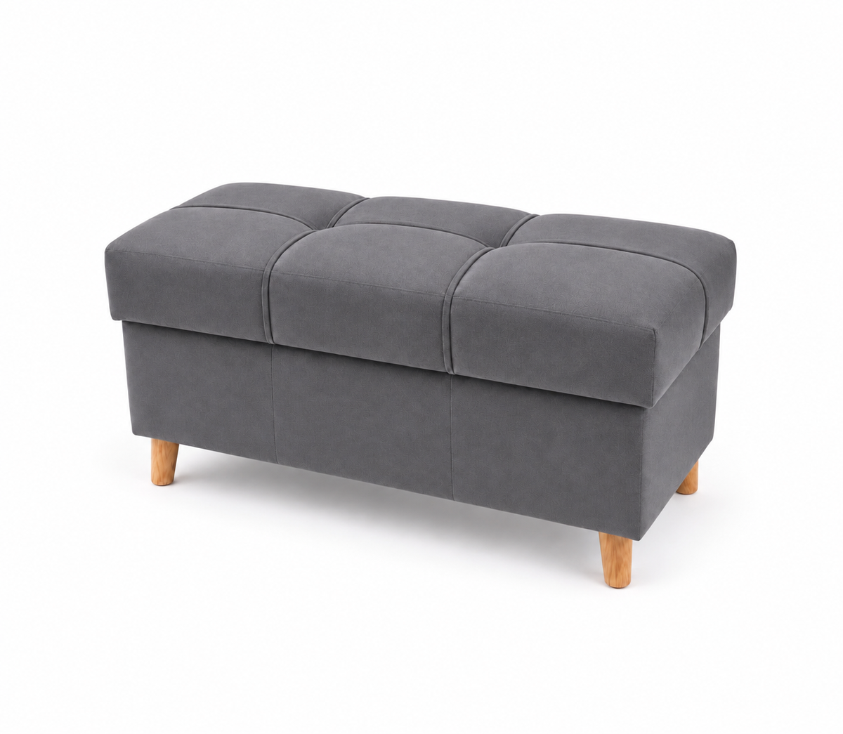 PUFA REY 75x35 | OTWIERANA | Z POJEMNIKIEM | PRZEDPOKÓJ | SALON | SZARY P24