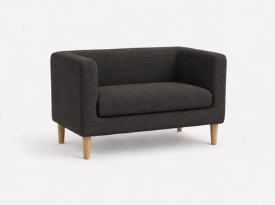 SOFA GLAM | PRZEDPOKÓJ | LOŻA DWUOSOBOWA | KORYTARZ | CZARNY 120 CM