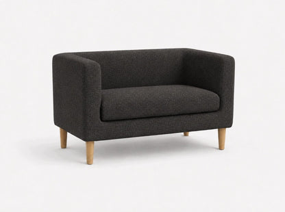 SOFA GLAM | PRZEDPOKÓJ | LOŻA DWUOSOBOWA | KORYTARZ | CZARNY 120 CM