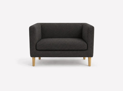 SOFA GLAM | PRZEDPOKÓJ | LOŻA DWUOSOBOWA | KORYTARZ | CZARNY 120 CM