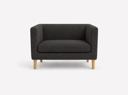 SOFA GLAM | PRZEDPOKÓJ | LOŻA DWUOSOBOWA | KORYTARZ | CZARNY 120 CM