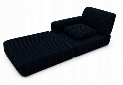 Modułowa sofa fotel pokój dziecięcy 120x60 BELLA granatowy