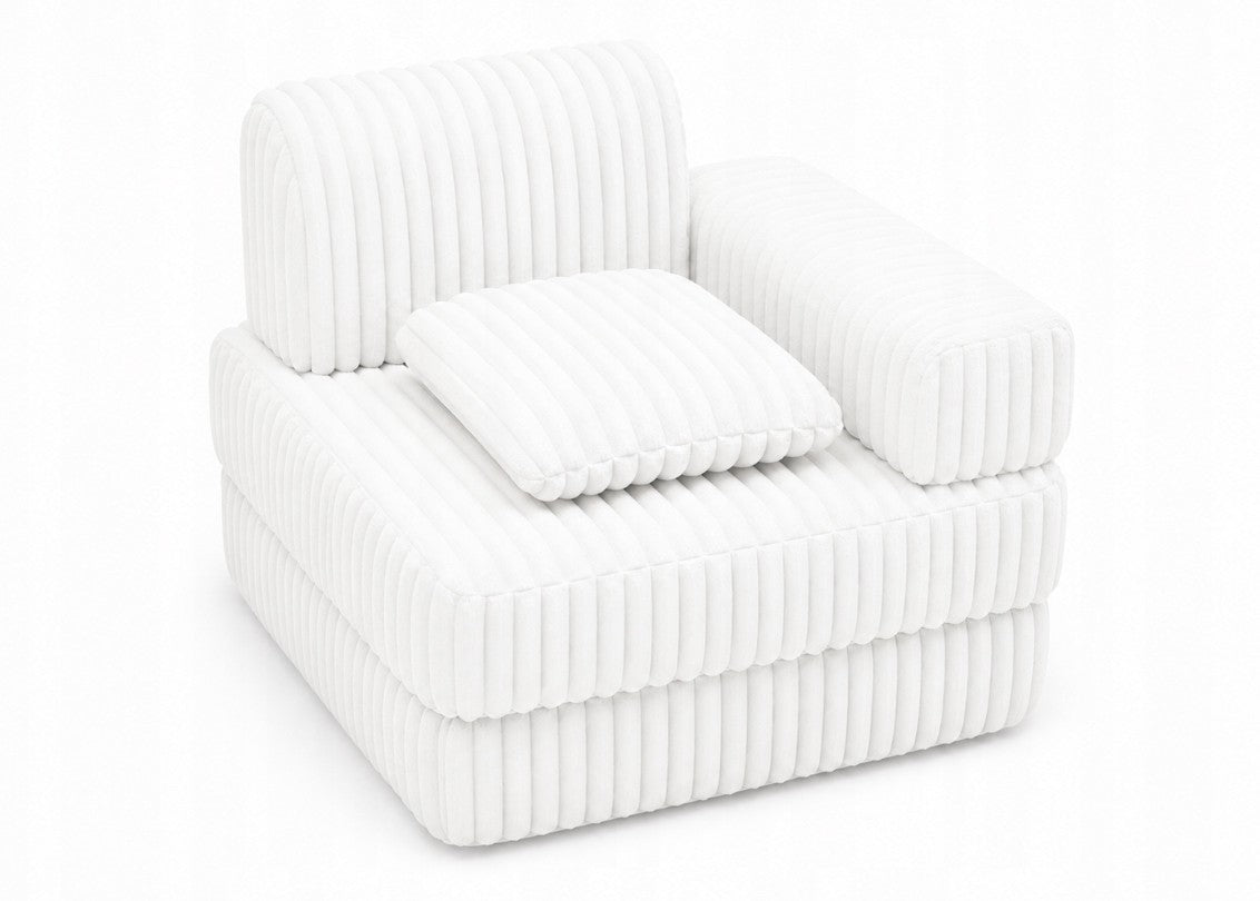 Modułowa sofa fotel pokój dziecięcy 120x60 BELLA biały