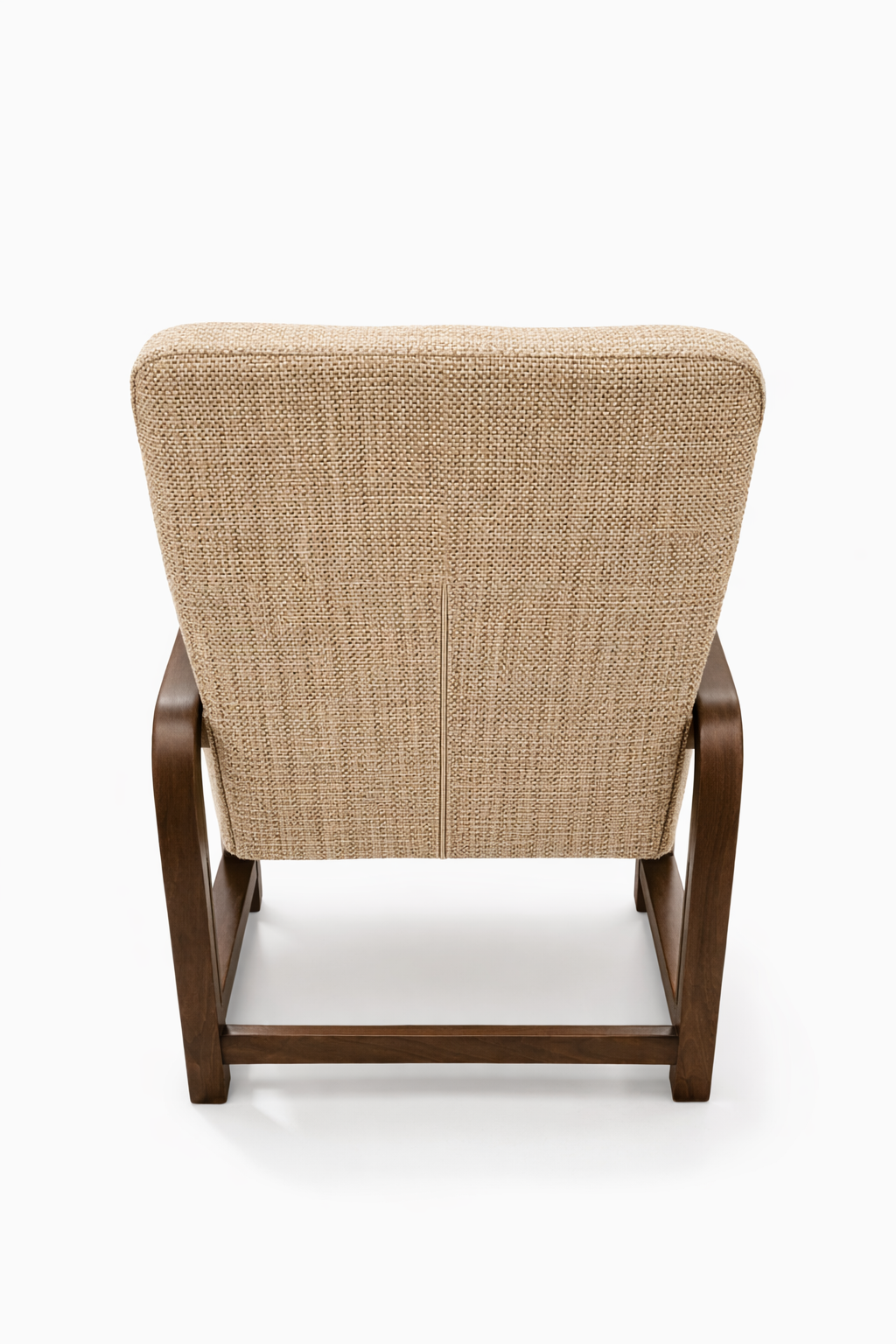 Fotel Nordic Comfort wypoczynkowy salon drewno orzech materi miodowy BM