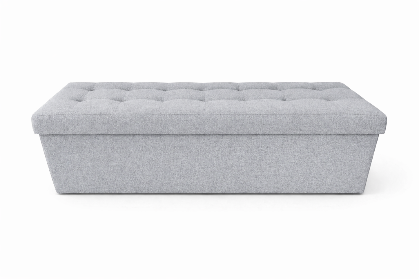 Pufa siedzisko z pojemnikiem pikowana salon przedpokój 110x40x40 szara SIT