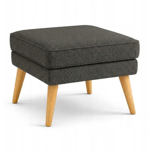 Pufa podnóżek skandynawski do fotela 45x45x43 czarna M1