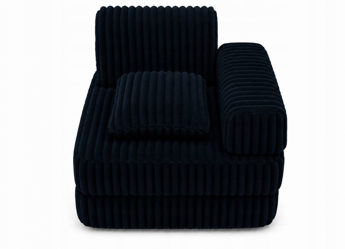 Modułowa sofa fotel pokój dziecięcy 120x60 BELLA granatowy