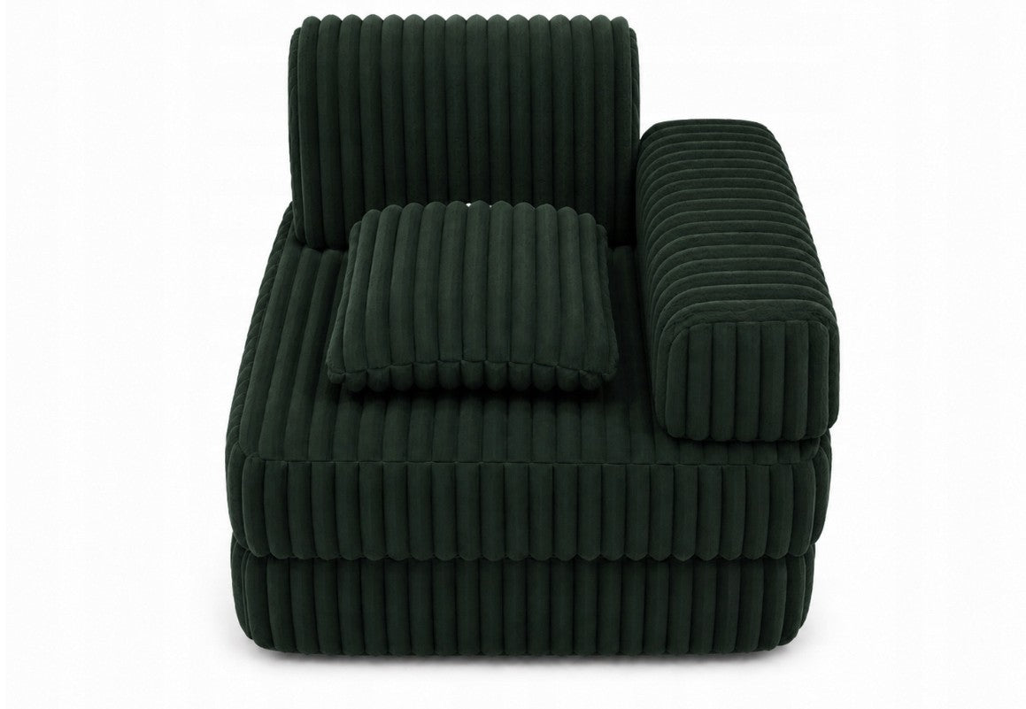 Modułowa sofa fotel pokój dziecięcy 120x60 BELLA zielony