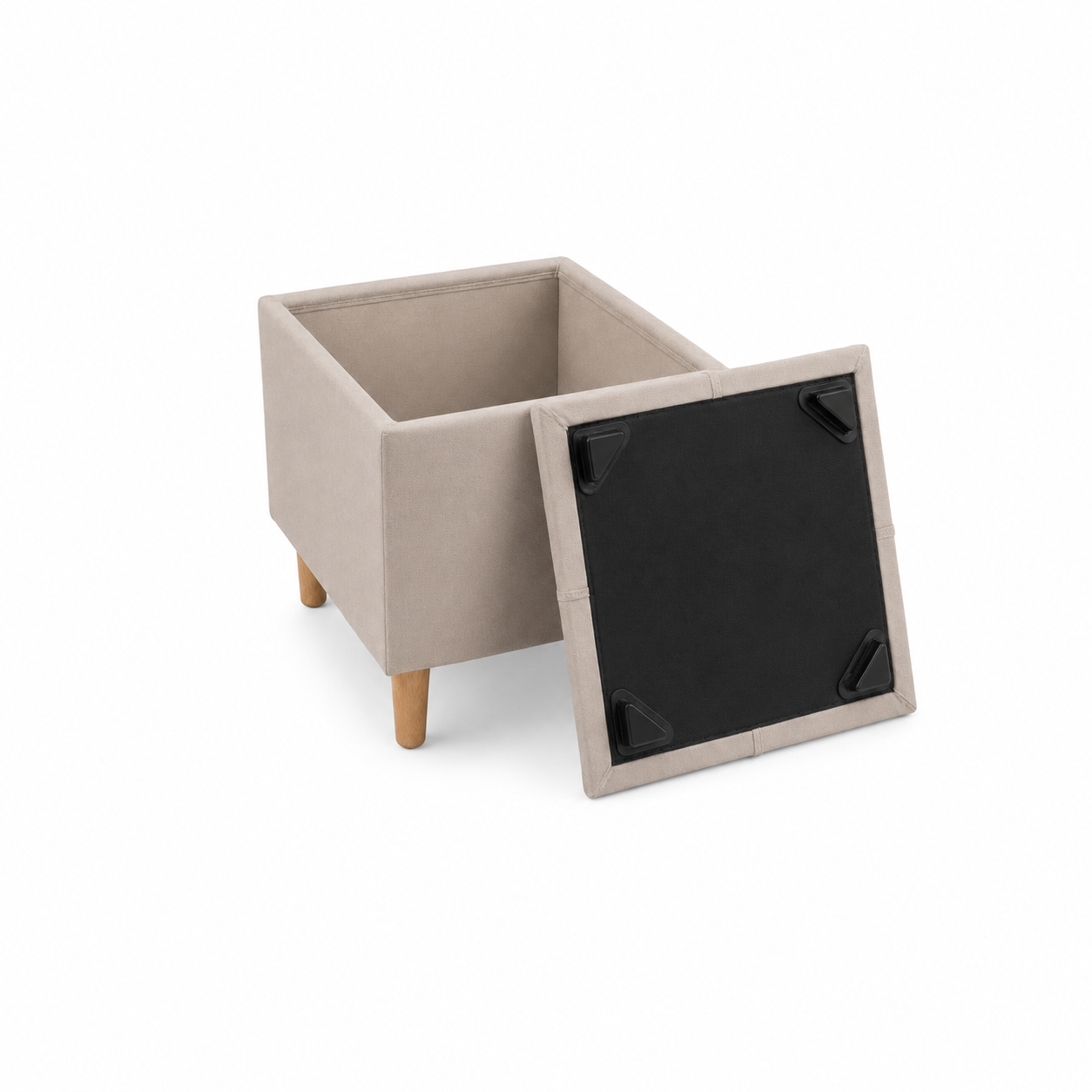 PUFA REY 36x36 | OTWIERANA | Z POJEMNIKIEM | PRZEDPOKÓJ | SALON | BEŻOWY B1